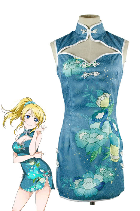 High Quality Anime Costumes Eli Ayase Cheongsam Costume - Love Live