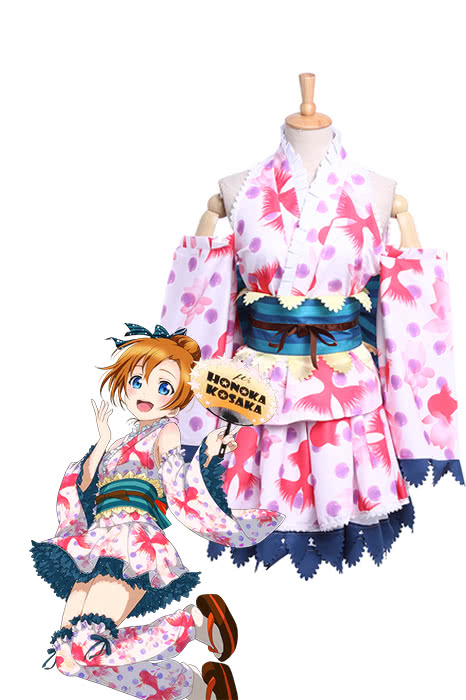 High Quality Anime Costumes Honoka Kousaka Kimono Costume - Love Live