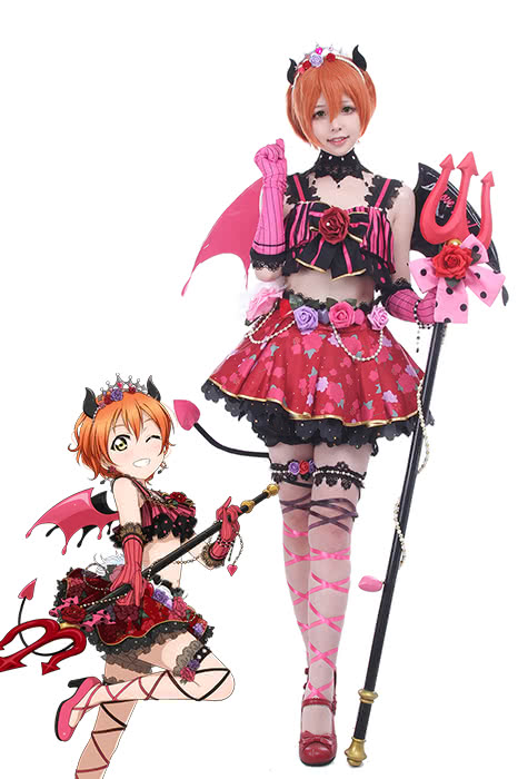High Quality Anime Costumes Rin Hoshizora Little Devil Costume - Love Live