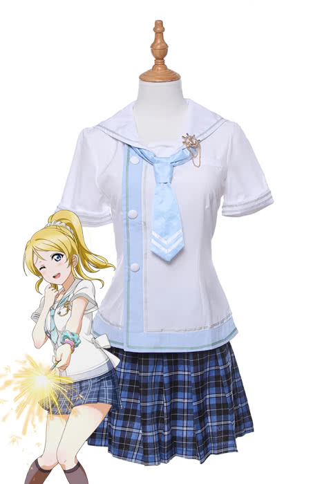 High Quality Anime Costumes Ayase Eli Sailor Uniform Cosplay Costume - Love Live