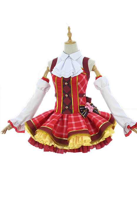 High Quality Anime Costumes Nishikino Maki Bouquet Awaken Red Dress - Love Live