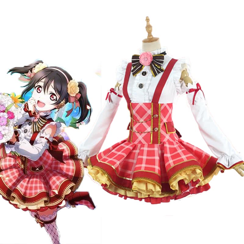 High Quality Anime Costumes Yazawa Nico Bouquet Awaken Red Dress - Love Live