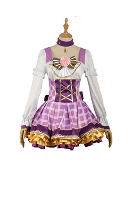 High Quality Anime Costumes Tojo Nozomi Bouquet Awaken Purple Dress - Love Live