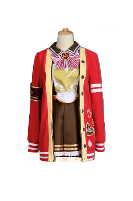 High Quality Anime Costumes Sonoda Umi Valentine Dress Cosplay Costume - LoveLive