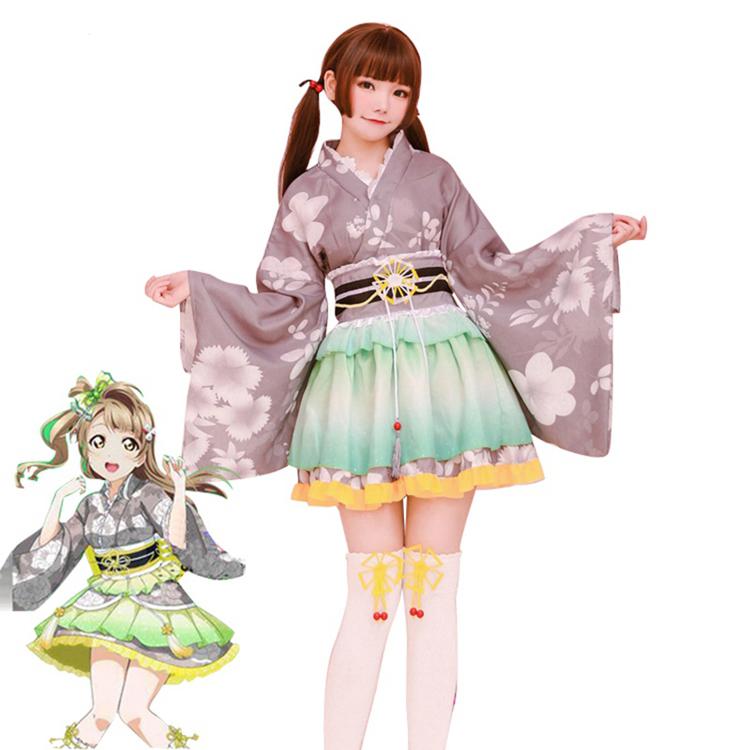 High Quality Anime Costumes Kotori Minami Kimono Costume - Love Live