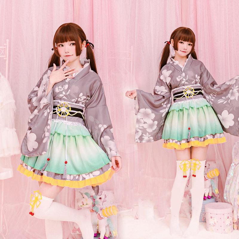 High Quality Anime Costumes Kotori Minami Kimono Costume - Love Live