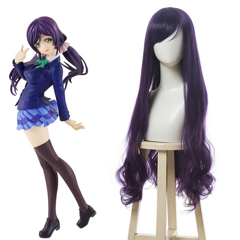 High Quality Cosplay Wigs Nozomi Tojo Long Curly Purple Wig - Love Live Little Devil Awaken