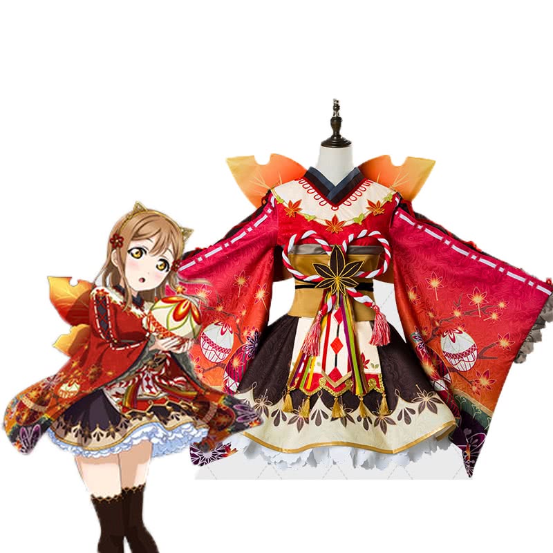 High Quality Anime Costumes Kunikida Hanamaru Maple Kimono Costume - Love Live Sunshine Aqours