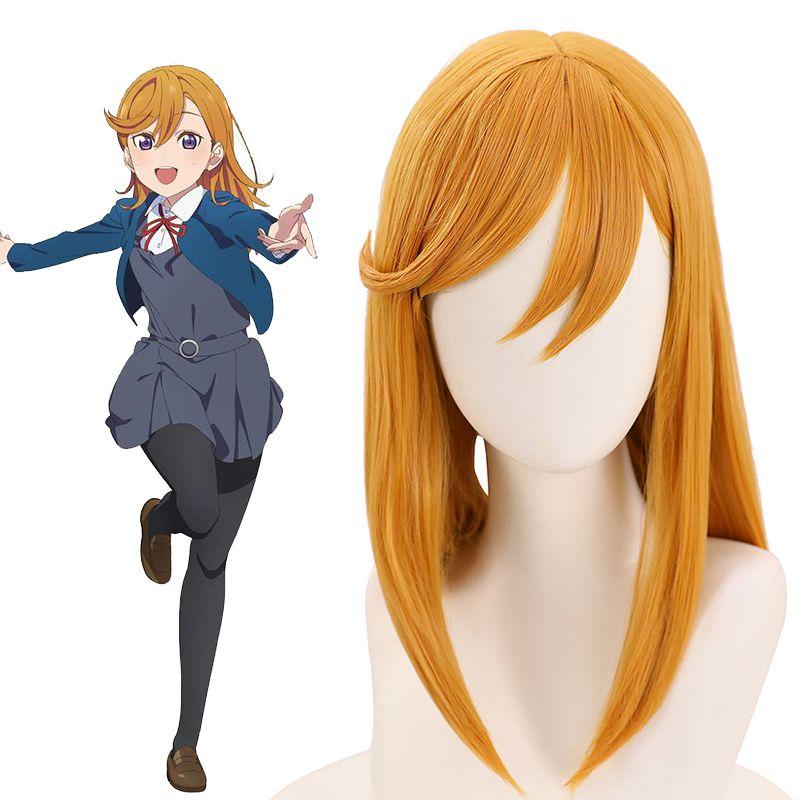 High Quality Cosplay Wigs Shibuya Kanon Blonde Straight Wig - Love Live Superstar Liella