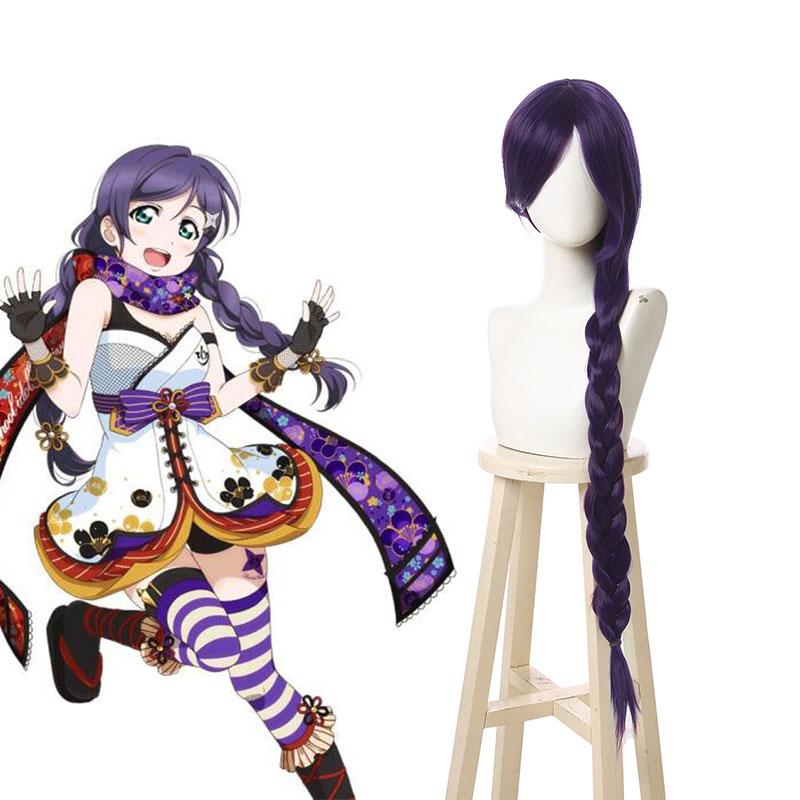 High Quality Cosplay Wigs Nozomi Tojo Long Purple Curly Wig - LoveLive