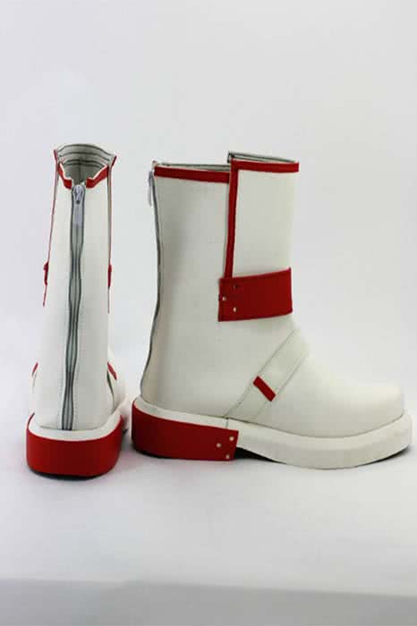 Sword Art Online Kirito White Red Cosplay Boots - Character Footwear