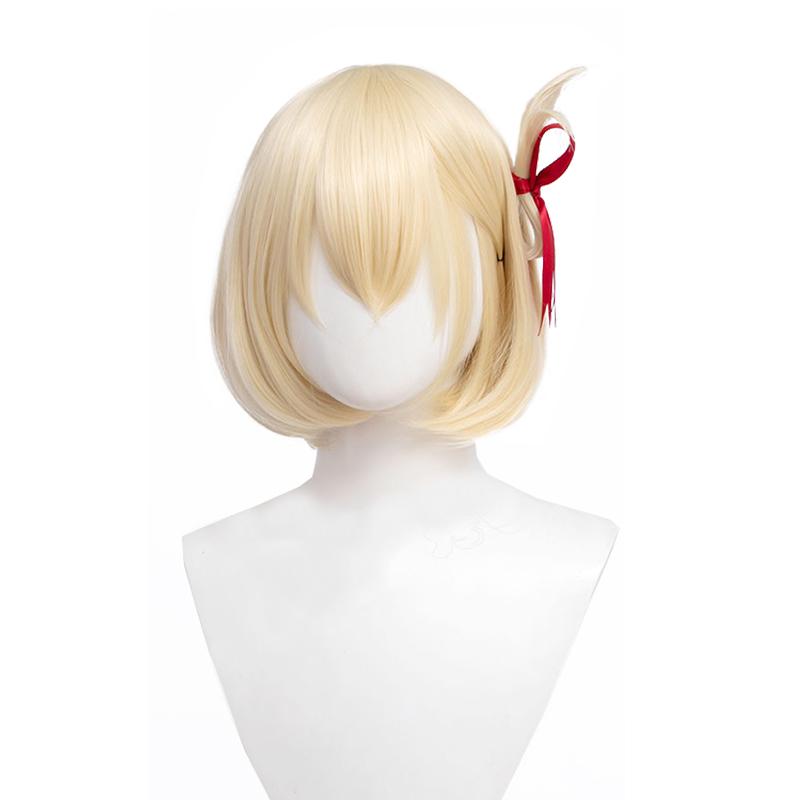 High Quality Cosplay Wigs Chisato Nishikigi Blonde Straight Wig - Lycoris Recoil