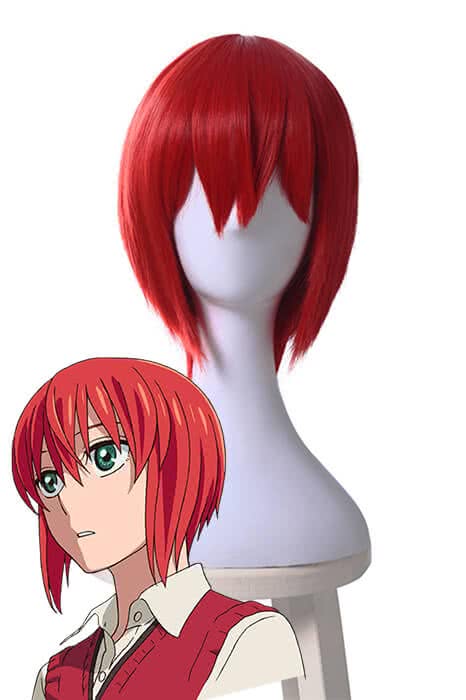 OROCOSPLAY Chise Hatori Red Short Straight Wig - Mahō Tsukai no Yome