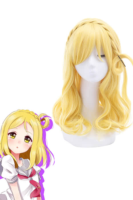 High Quality Cosplay Wigs Ohara Mari Bright Yellow Wig - LoveLive Sunshine