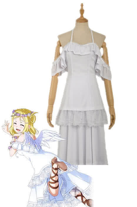 High Quality Anime Costumes Mari Ohara White Angel Dress - Love Live Sunshine Aqours Unawaken