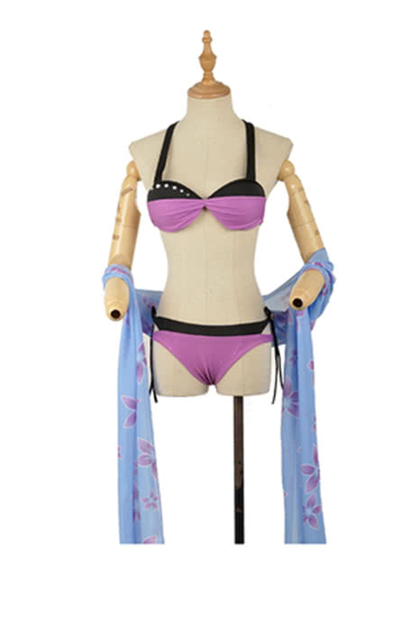 High Quality Anime Costumes Mari Ohara Purple Swimsuit Costume - Love Live Sunshine Aqours Unawaken