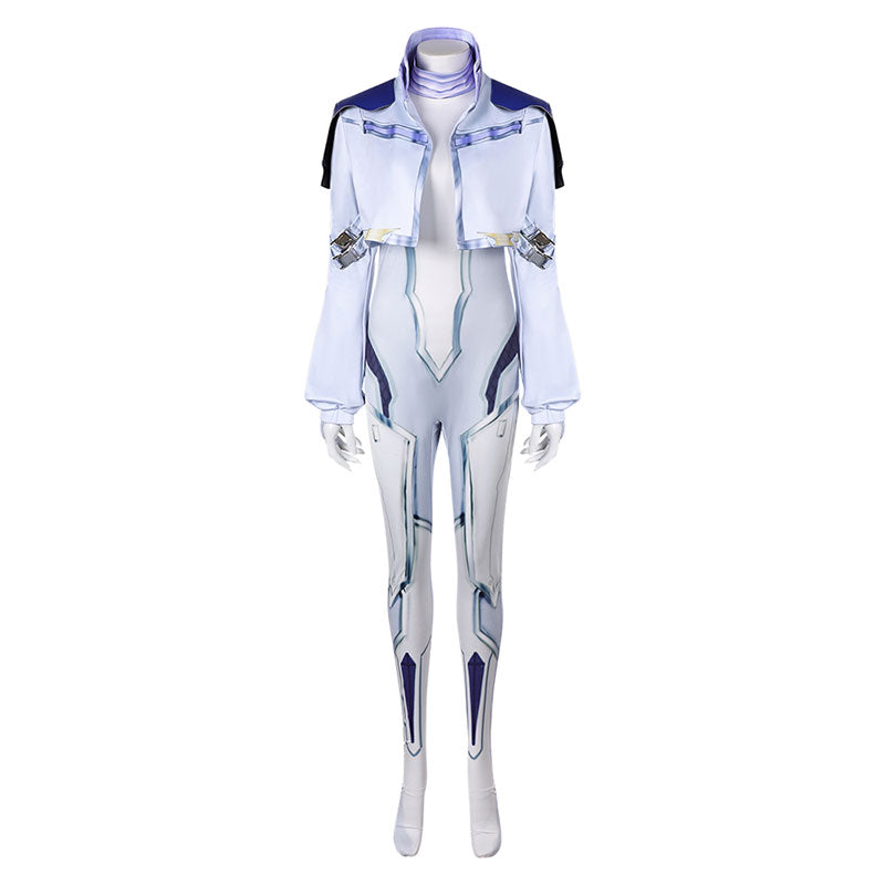 OROCOSPLAY Dagger Milk Silk Leather Jacket Bodysuit - Marvel Rivals