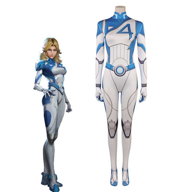 OROCOSPLAY Invisible Woman Milk Silk Bodysuit - Marvel Rivals