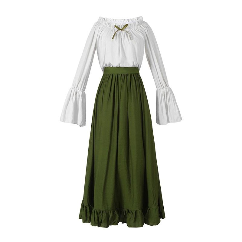 Vintage Skirt Renaissance Dress for Women - Medieval Halloween Costume