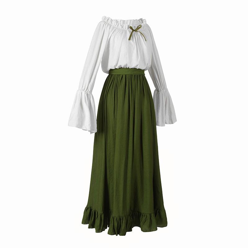 Vintage Skirt Renaissance Dress for Women - Medieval Halloween Costume