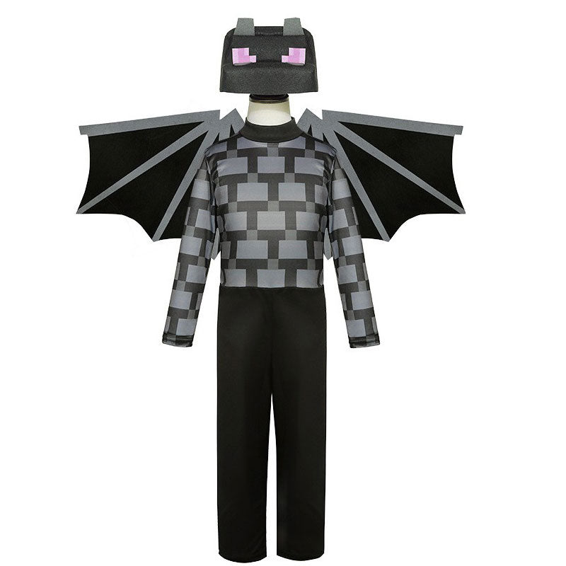 OROCOSPLAY Ender Dragon Velcro Hat Top Pants Set - Minecraft