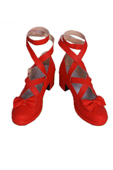 OROCOSPLAY Kanna Kobayashi Red Pu Shoes - Miss Kobayashi's Dragon Maid