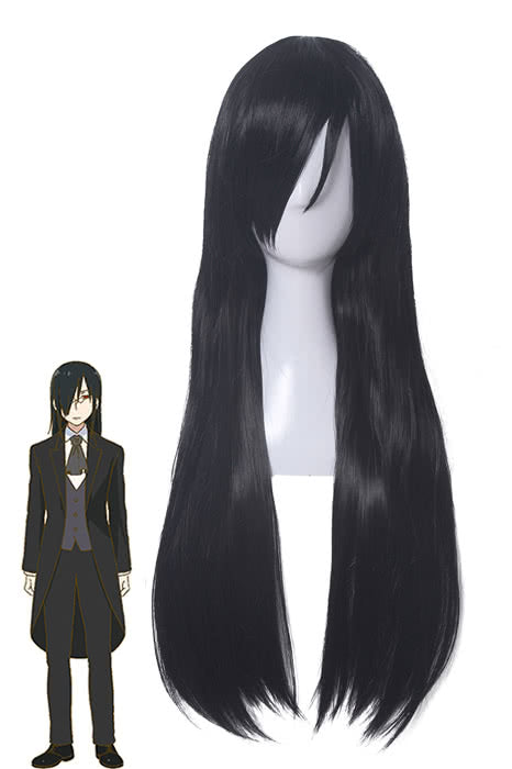OROCOSPLAY Fafnir Black Long Straight Wig - Miss Kobayashi's Dragon Maid