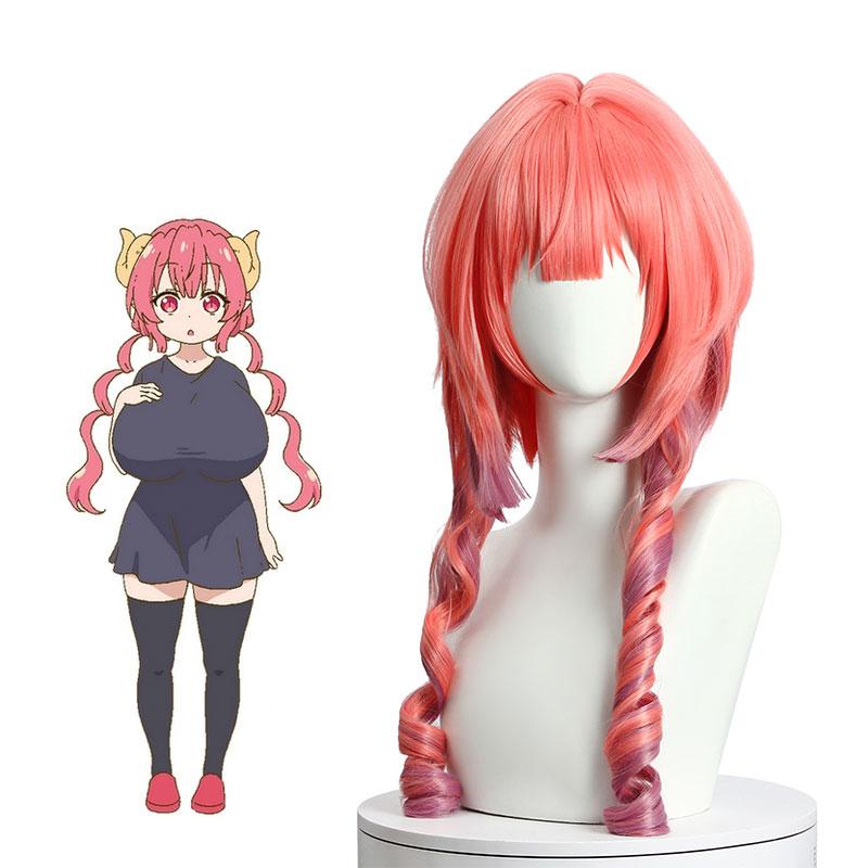 OROCOSPLAY Ilulu Pink Mixed Curly Wig - Miss Kobayashi's Dragon Maid