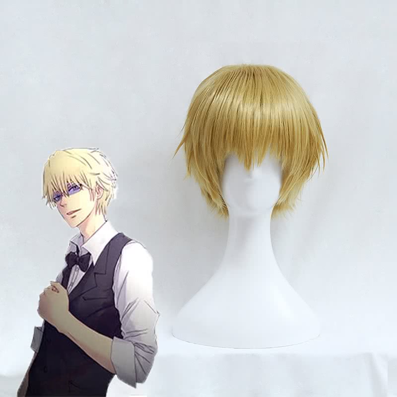 Rolecos Shizuo Heiwajima Cosplay Wig - Durarara Yellow 32cm