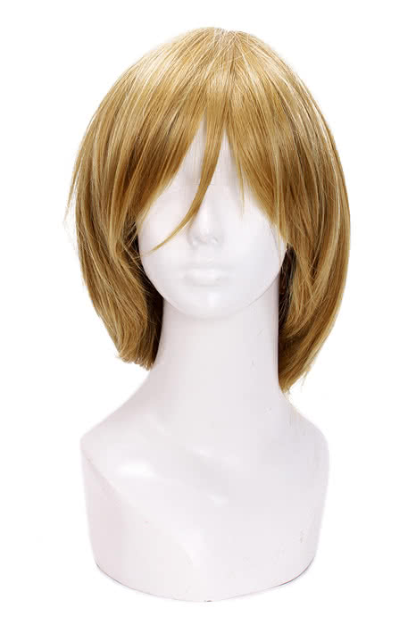 High Quality Cosplay Wigs Hanayo Koizumi Golden Short Straight Wig - Love Live