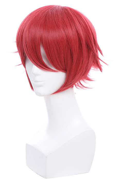 Shinano Toushirou Short Red Cosplay Wig - Touken Ranbu Synthetic Hair
