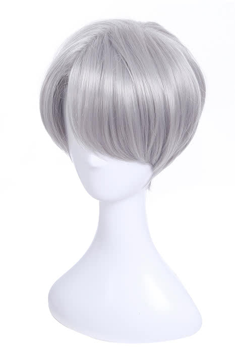 Victor Nikiforov Short Light Gray Wig - Yuri on Ice Cosplay Wig