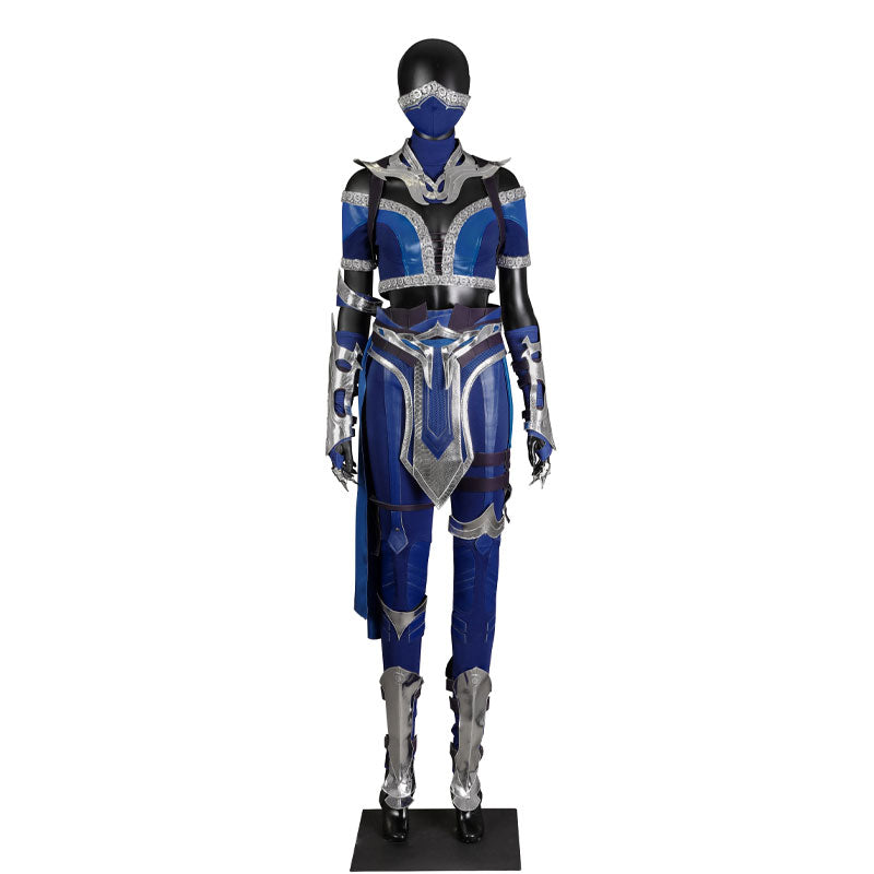 OROCOSPLAY Kitana Blue Bodysuit Complete Set - Mortal Kombat 1