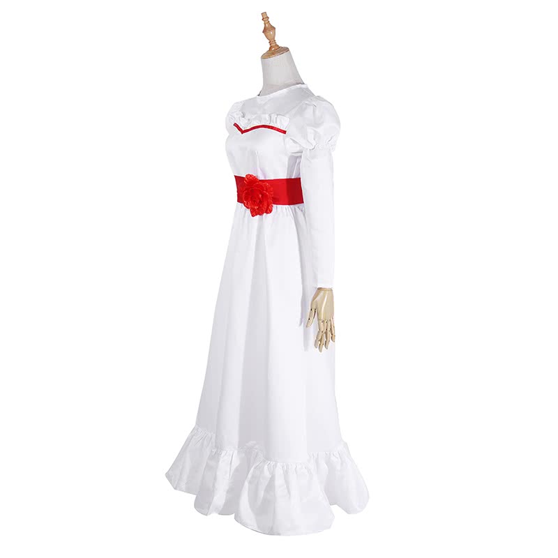 OROCOSPLAY Annabelle Thick Satin Skirt Belt Flower - Movie Halloween