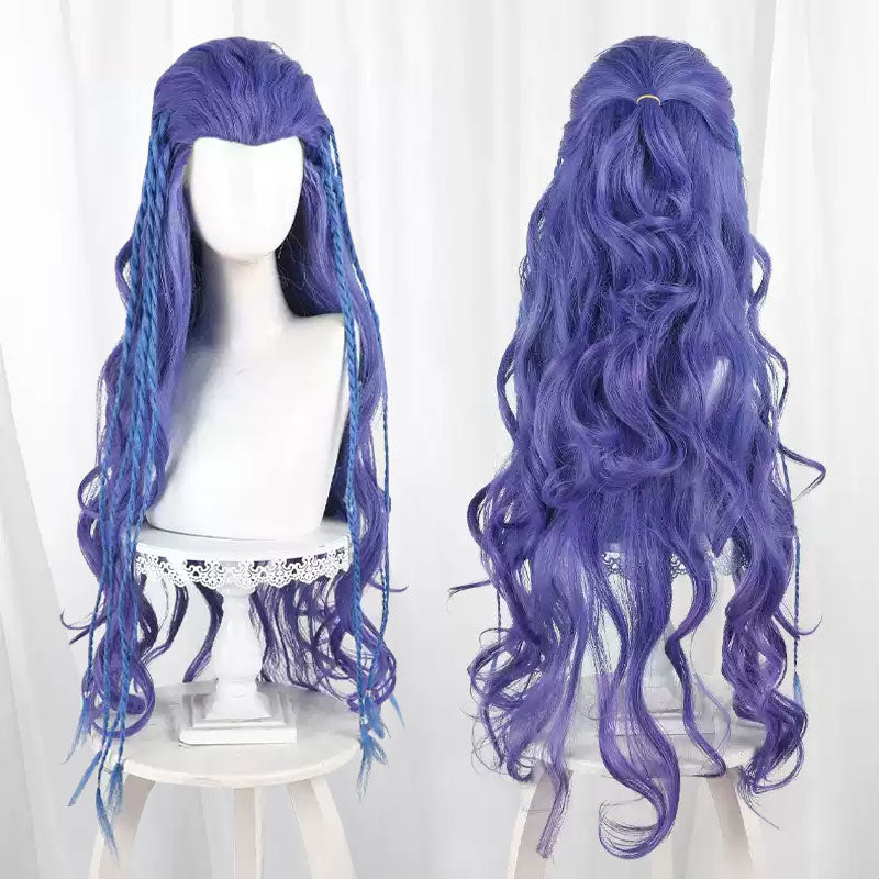 OROCOSPLAY AoRun Purple Blue Curly Wig - Nezha 2 Conquers The Dragon King