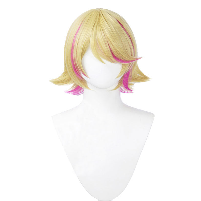 OROCOSPLAY Kagamine Rin Blonde Pink Short Wig - Muse Dash