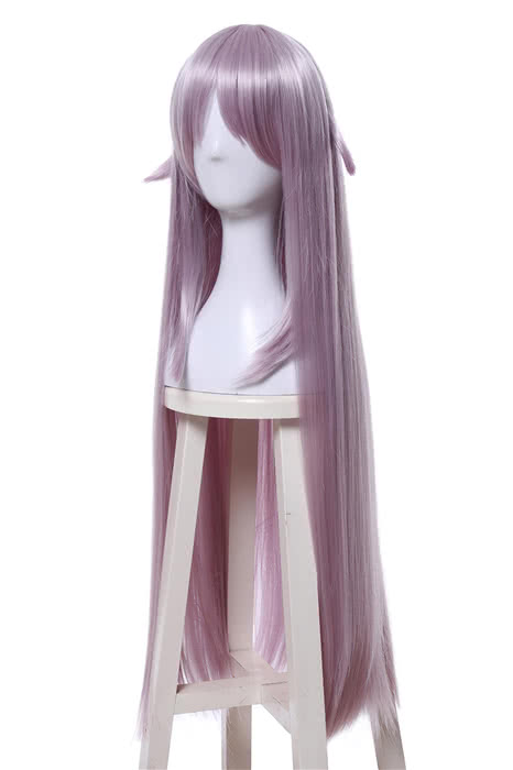 K Project Neko Long Pink Straight Cosplay Wig - 100cm Heat Resistant Fiber