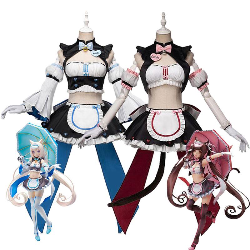 OROCOSPLAY Chocolat Vanilla Maid Uniform Cosplay Costume - NEKOPARA 4