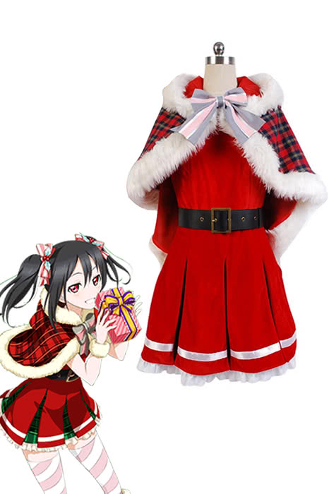 High Quality Anime Costumes Yazawa Nico Christmas Dress Costume - Love Live