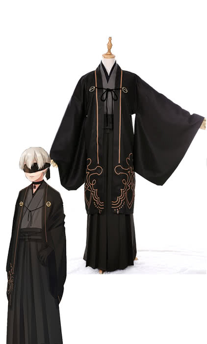 Vintage Skirt 9s Kimono Costume - Nier Automata Game
