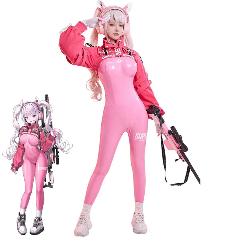 OROCOSPLAY Alice Leather Jumpsuit Cosplay Costume - Nikke The Goddess Of Victory