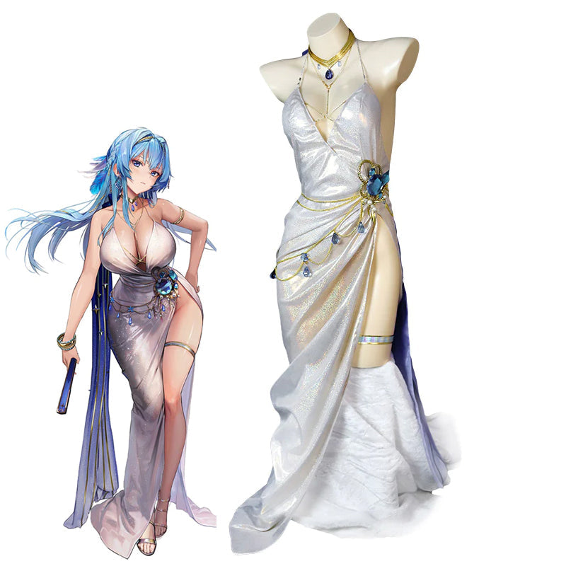 OROCOSPLAY Helm Satin Dress Cosplay Costume - Nikke The Goddess Of Victory