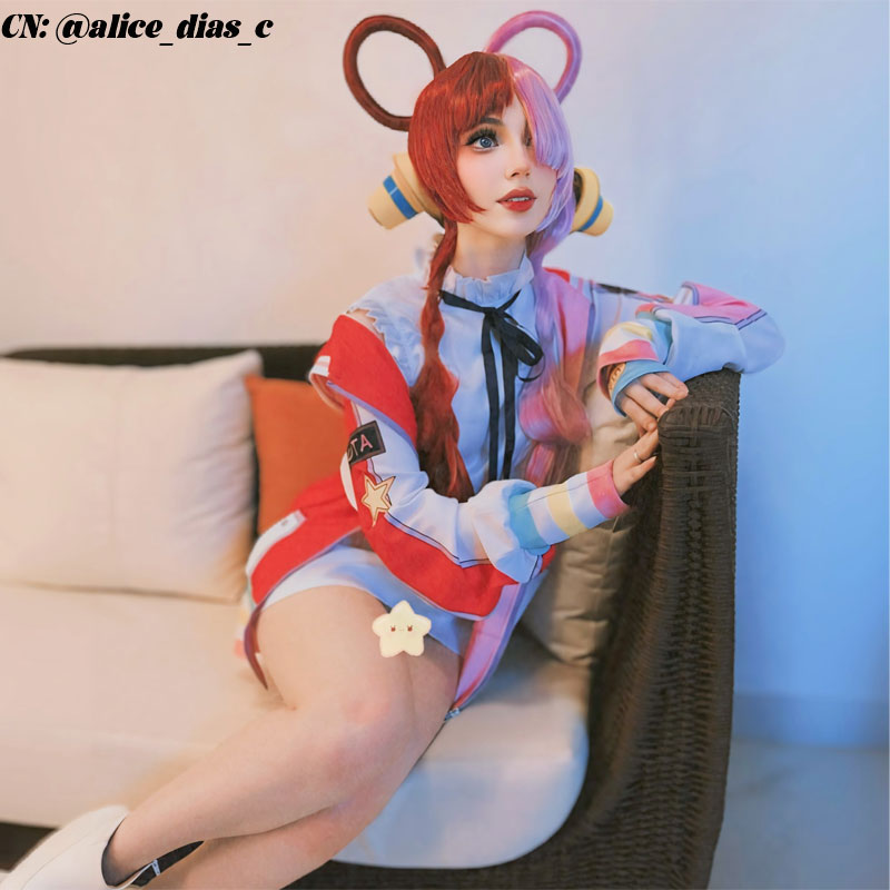 OROCOSPLAY Diva Uta Dress Coat Cosplay Costume - One Piece Film Red