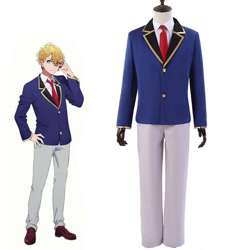 Aquamarine Hoshino Top Shirt Pants Tie Uniform Cosplay Costume - OSHI NO KO 2023 Anime