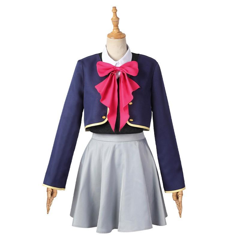 Ruby Hoshino Coat Shirt Skirt Bow Tie Cosplay Costume - OSHI NO KO 2023 Anime