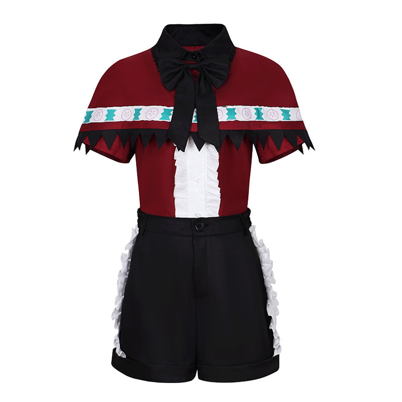 Mem Stage Outfit Cosplay Costume with Top Shawl Shorts Socks Headwear - Oshi No Ko