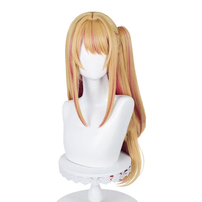 Ruby Hoshino Blonde Mixed Red Long Straight Cosplay Wig - Oshi no Ko