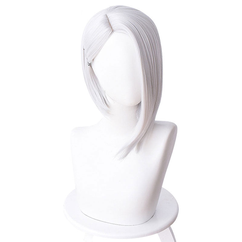 Ashe White Straight Curly Cosplay Wig - Overwatch