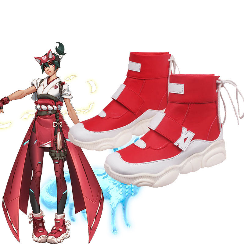 Overwatch Kiriko Cosplay Shoes - 3 Color Options with Unisex Sizing
