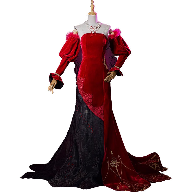 Path to Nowhere Countess Chelsea Velvet Dress Cosplay Costume - Moonlight Rendezvous